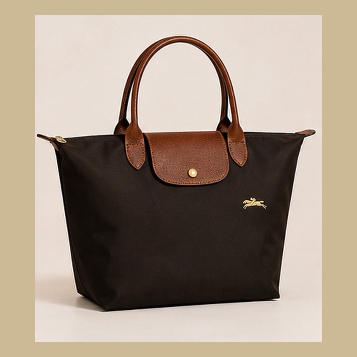 Bolso universitario | Marrón - Negro